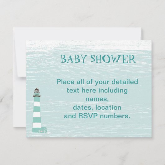 アホイティットアボーイベビーシャ航海のワー招待状 招待状 (裏面)