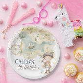 アホイパイレーツアドベンチャーフォー誕生日カスタム ペーパープレート (パーティー)