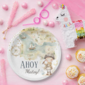 アホイパイレーツアドベンチャーフォー誕生日 ペーパープレート (パーティー)