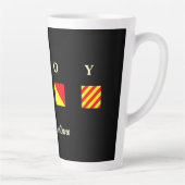 アホイパーソナライズされたー カフェラテマグ (右)