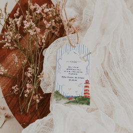 アホイプチマリンエティケットメルシーベビーシャワー ギフトタグ