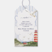 アホイプチマリンエティケットメルシーベビーシャワー ギフトタグ (正面)