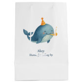 アホイホエールサンキュー抱き枕 | 航海の誕生日 ミディアムペーパーバッグ (裏面)