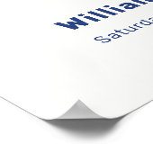 アホイボーイ航海の帆船ベビーシャワーウェルカム ポスター (角)