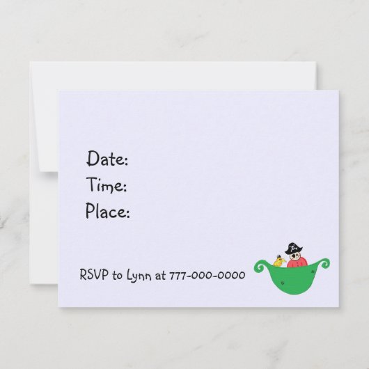 アホイマテイズパイレーツパーティー 招待状 (裏面)