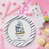 アホイメイト航海の子供の誕生日 ペーパープレート (パーティー)