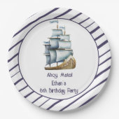 アホイメイト航海の子供の誕生日 ペーパープレート (正面)