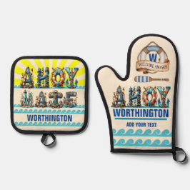 アホイメイト 鍋つかみ&鍋敷きセット