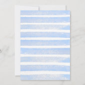 アホイ海の動物の青航海のい少年の赤ちゃんシャワー 招待状 (裏面)