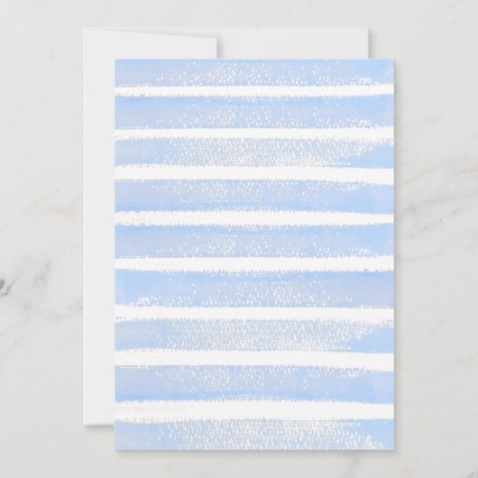 アホイ海の動物の青航海のい少年の赤ちゃんシャワー 招待状 (裏面)