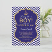 アホイ男の子だ！メー航海のルによるベビーシャワー 招待状 (スタンド正面)