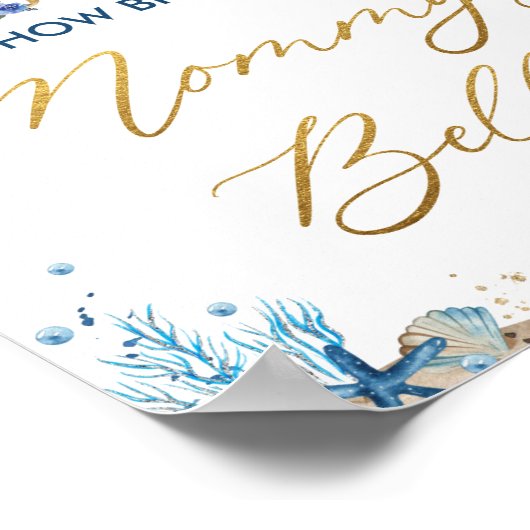 アホイ男の子航海のママのおなか大きい ポスター (角)