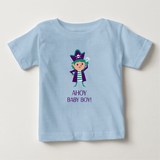 アホイ男の赤ちゃん ベビーTシャツ (正面)