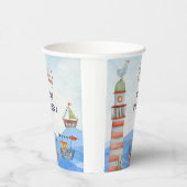 アホイ航海のキッズ水彩誕生日 紙コップ (右)