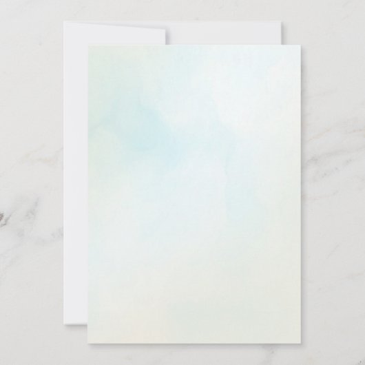 アホイ航海のセーラーボートブルー誕生日 サンキューカード (裏面)