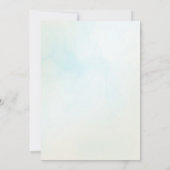 アホイ航海のセーラーボートブルー誕生日 招待状 (裏面)