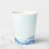 アホイ航海のセーラーボートブルー誕生日 紙コップ (裏面)