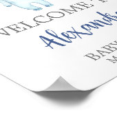 アホイ航海のベイビーシャワーウェルカム ポスター (角)