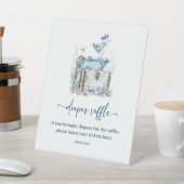 アホイ航海の赤ちゃんシャワーおむつラッフル 台座サイン (インサイチュ)