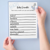 アホイ赤ちゃんシャワーゲーム チラシ (手)