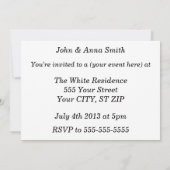 アホイ！いかりパターンデザイン濃い青 招待状 (裏面)