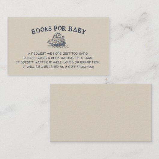 アホイ！その少年、ベビーヴィンテージのための本航海の エンクロージャーカード (正面/裏面)