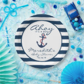 アホイ、それは男の子の海軍航海の白の赤ん坊シャワーだ ペーパープレート (パーティー)