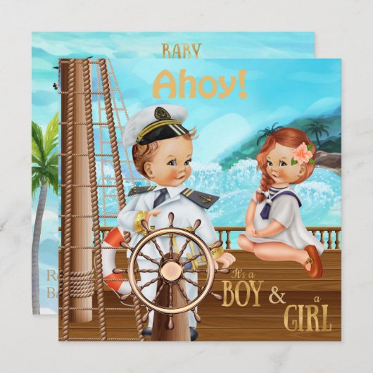 アホイ·イット·ツインズ 招待状 (正面/裏面)