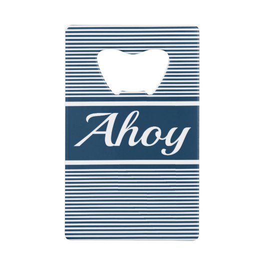 アホイ クレジットカード栓抜き (正面)