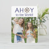 アホイ・ジョイ・トゥ・ザ・ワールド・クリスマス・航海のフォト シーズンカード (スタンド正面)