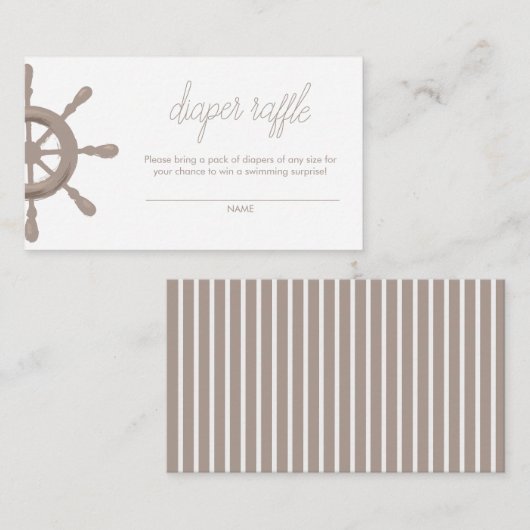 アホイ!セーラーヘルムおむつラッフル エンクロージャーカード (正面/裏面)