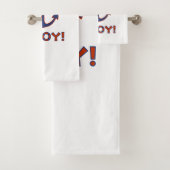 アホイ!ブイ+いかりデザイン赤+青 バスタオルセット (インサイチュ)