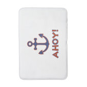 アホイ！ブイ+いかりデザイン赤+青 バスマット (正面縦)