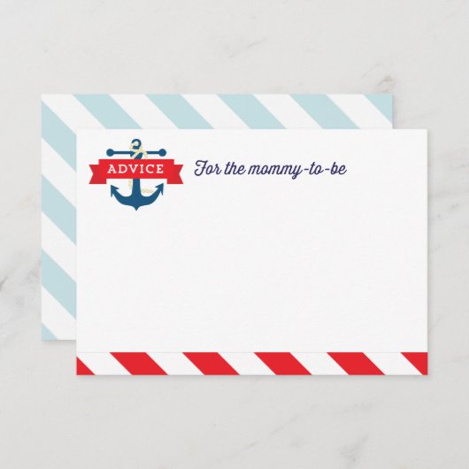 アホイ！ベビー航海のシャワーアドバイスカードゲーム アドバイスカード (正面/裏面)