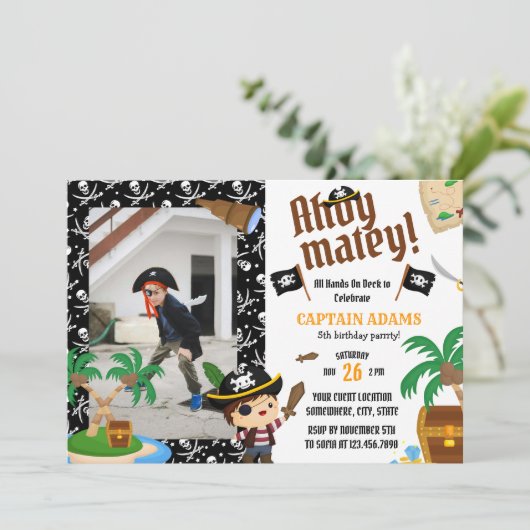 アホイ・マテイ!パイレーツボーイズ誕生日 招待状 (スタンド正面)