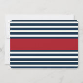 アホイ・マテイ!ボート航海のボーイズ写真誕生日 招待状 (裏面)