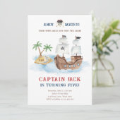 アホイ・マテイ！海賊船トレジャーボーイ誕生日 招待状 (スタンド正面)