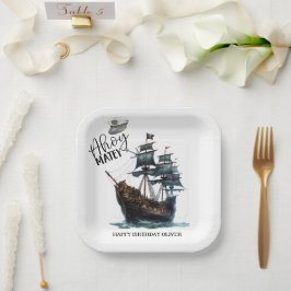アホイ・マテイ！黒海賊船誕生日 ペーパープレート