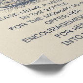 アホイ!ヴィンテージ航海のメッセージのボトルベビー ポスター (角)