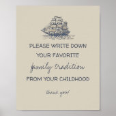 アホイ！ヴィンテージ航海の家の伝統サイン ポスター (正面)