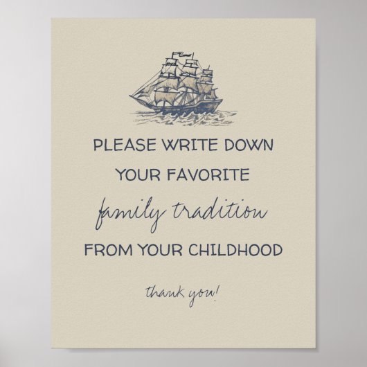 アホイ！ヴィンテージ航海の家の伝統サイン ポスター (正面)