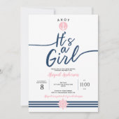 アホイ、女の子だ、航海の女の子シャワー 招待状 (正面)