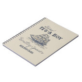 アホイ!少年のヴィンテージ航海のベビー ノートブック (左側)