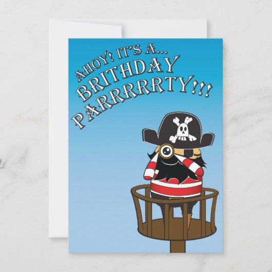 アホイ！ 招待状 (正面)