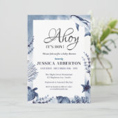 アホイ、海の下の少年海動物ベビー 招待状 (スタンド正面)