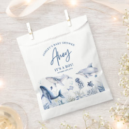 アホイ！海の男の子の赤ちゃんシャワーの下の男の子だ フェイバーバッグ