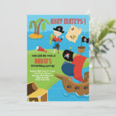 アホイ！海賊船ボーイ海賊誕生日パーティー 招待状 (スタンド正面)