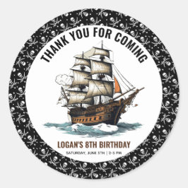 アホイ！海賊船第8誕生日 ラウンドシール