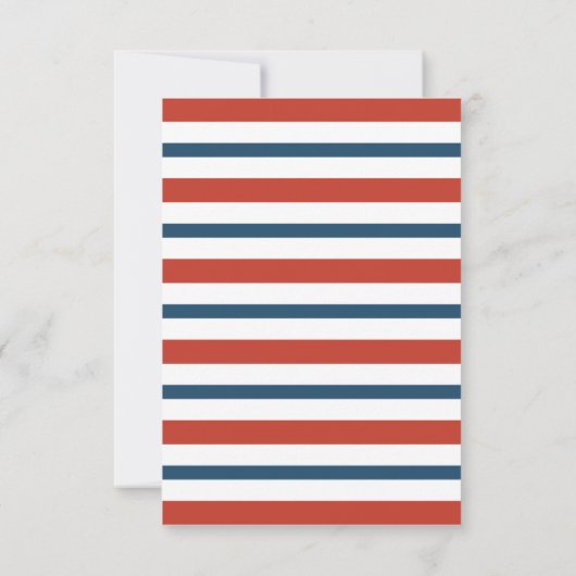 アホイ!男の子だ!帆船航海の赤ちゃんシャワー 招待状 (裏面)