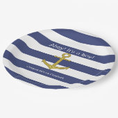 アホイ！男の子だ！青い白い赤航海のちゃんシャワー ペーパープレート (アングル)